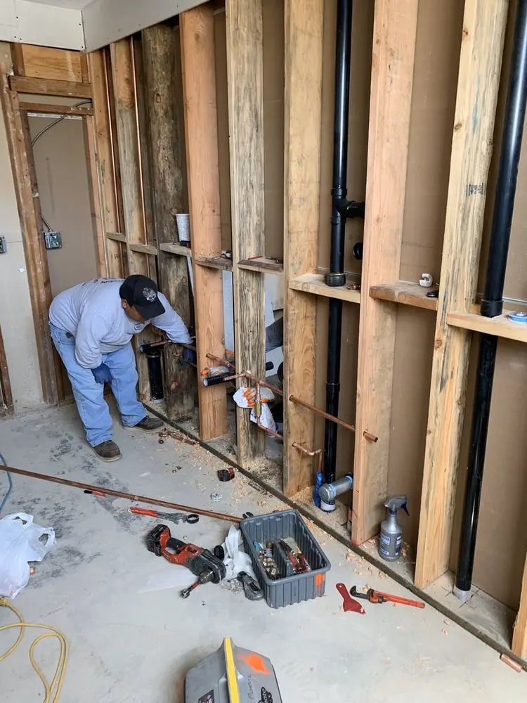 Commercial rough-in plumbing for Gas Line Repair in Watford City